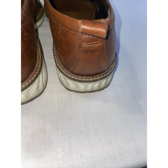 Ecco Men’s Casual Oxfords Size 45 U.S. 11.5 M Brown Leather Comfort Athleisure